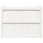 vidaXL Jardinière blanc 90x50x70 cm bois de pin massif