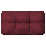 vidaXL Coussins de canapé palette 7 Pièces Rouge bordeaux
