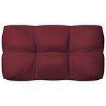 vidaXL Coussins de canapé palette 7 Pièces Rouge bordeaux