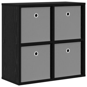 vidaXL Buffet Chêne noir 59 5 x 27 x 57 cm