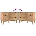 vidaXL Commode OTTA 111x43x73 5 cm bois de pin massif