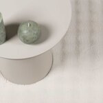 vidaXL Tapis de surface Rond HUARTE Crème Ø 160 CM Polyester