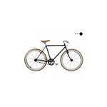 Velo fixie 28 noir mat h50