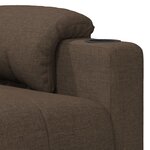 vidaXL Fauteuil électrique de massage Marron Tissu