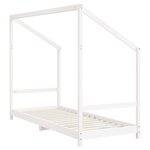 vidaXL Cadre de lit d'enfant blanc 2x(80x200) cm bois de pin massif