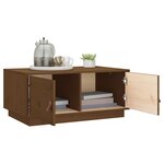vidaXL Table basse Marron miel 80x50x35 cm Bois massif de pin