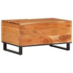 vidaXL Table basse 80x51x40 cm bois massif d'acacia