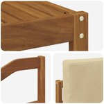 vidaXL Ensemble de canapés d'extérieur 11 Pièces Naturel et Beige