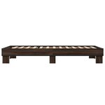 vidaXL Cadre de lit sans matelas chêne marron 100x200 cm