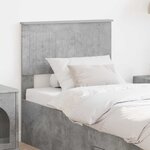 vidaXL Tête de lit Gris béton 75 cm Bois d'ingénierie