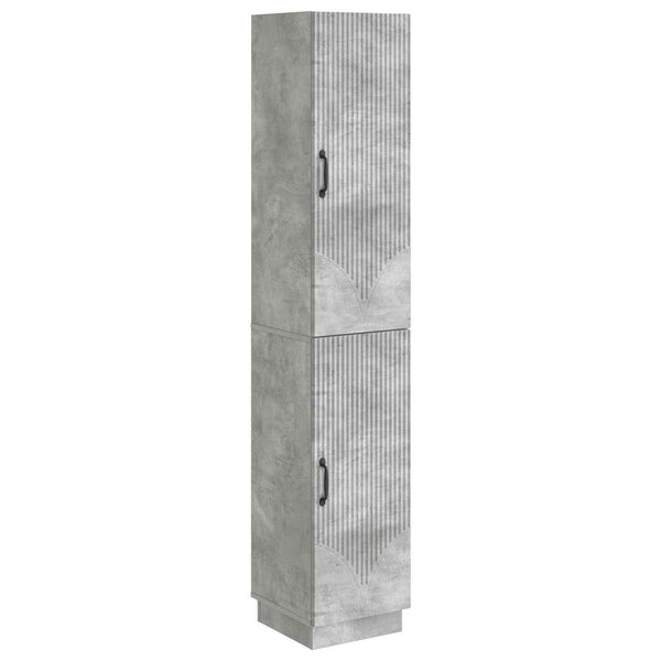 vidaXL Ensemble de Meubles 2 Pièces Gris béton Bois d'ingénierie