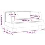 vidaXL Canapé pour enfants bleu 60x40x30 cm velours