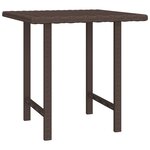 vidaXL Tables d'appoint 3 Pièces marron résine tressée