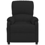 vidaXL Fauteuil électrique de massage Noir Tissu