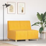 vidaXL Sofa Chiar 2 Pièces Jaune clair 55 x 74 x 82 cm