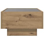 vidaXL Table basse chêne artisanal 50 x 50 x 30 cm Bois d'ingénierie