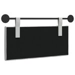 vidaXL Tête de lit suspendue Blanc Tissu