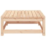 vidaXL Repose-pied de jardin 70x70x30 cm bois de pin solide