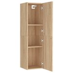 vidaXL Meuble TV Chêne sonoma 30 5x30x110 cm Bois d’ingénierie