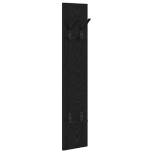 vidaXL Porte-manteau mural Montage mural Chêne noir 20 x 1.5 x 100 cm
