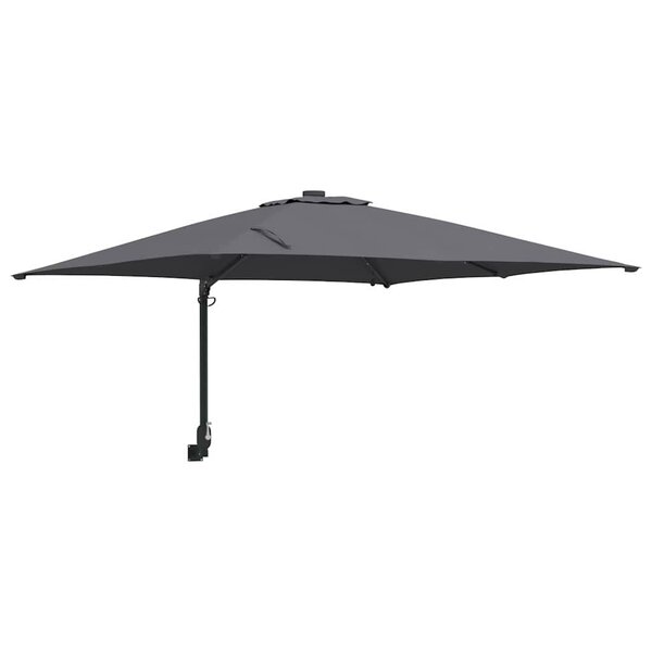 vidaXL Parasol de jardin Anthracite 248.5 x 247.5 x 160 cm tissu