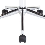 vidaXL Chaise pivotante à manger Crème Bois courbé et Similicuir