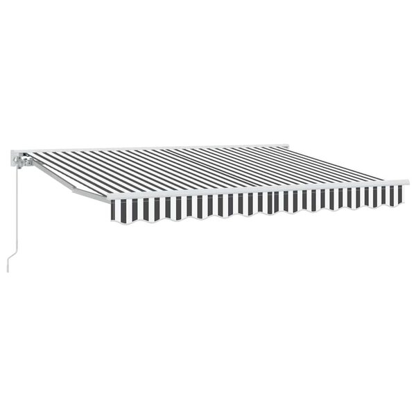 vidaXL Cadre d'auvent Anthracite et blanc 350 x 200 cm