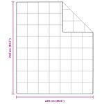 vidaXL Couettes & Duvets Blanc 240 x 220 cm Bas