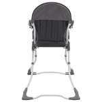 vidaXL Chaise haute pour bébé Gris et blanc