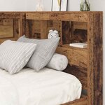 vidaXL Tête de lit de rangement Bois Ancien 90 cm Bois d'ingénierie