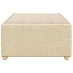 vidaXL Cadre de lit Crème 80x200 cm Tissu