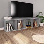 vidaXL Bibliothèque/Meuble TV Sonoma gris 36x30x143 cm