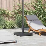 vidaXL Socles de parasol d'extérieur Gris foncé 45 x 45 x 31.5 cm