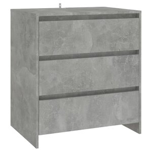 vidaXL Buffet Gris béton 70x41x75 cm Bois d'ingénierie
