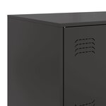 vidaXL Buffet noir 67x39x73 cm acier