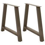 vidaXL Pieds de table à manger en forme de A  2 pièces  100 x (72-73) cm  acier