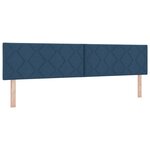 vidaXL Tête de lit Bleu 200 cm tissu