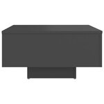 Vidaxl table basse gris 60x60x31 5 cm aggloméré