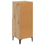 vidaXL Buffet chêne artisanal 34 x 34 5 x 90 cm Bois d'ingénierie