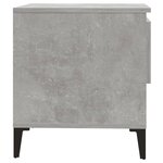 vidaXL Tables d'appoint 2 Pièces Gris béton 50x46x50 cm Bois d'ingénierie