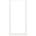 vidaXL Pieds de table de bar en U 2 pièces blanc 50 x (90-91) cm acier