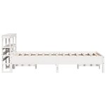 vidaXL Cadre de lit sans matelas blanc 120x200 cm bois de pin massif