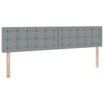 vidaXL Lit avec rangement et matelas Gris clair 200 x 200 cm