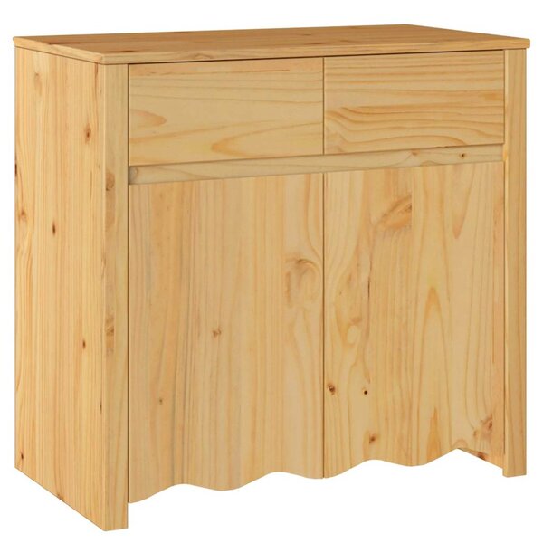 vidaXL Buffet Drammen Chêne 79 x 43 x 75.5 cm Bois de pin massif