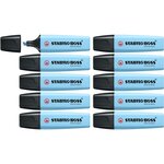 Surligneur BOSS ORIGINAL Pastel fraicheur de bleu x 10 STABILO