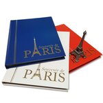 PERFECTA : Classeur fixe pour timbres Souvenir de Paris (Petit modèle-Pages Noires-16p. Blanc)