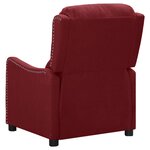 vidaXL Fauteuil inclinable Rouge bordeaux Tissu