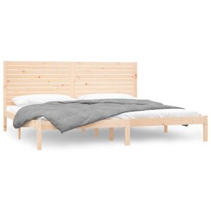 vidaXL Cadre de lit sans matelas 200x200 cm bois massif