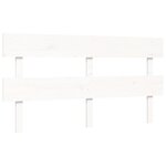 vidaXL Lit pour personne âgée sans matelas blanc 160x200cm bois massif