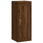 vidaXL Buffet haut Chêne marron 34 5x34x180 cm Bois d'ingénierie